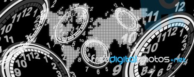 Abstract The Time Background Stock Image