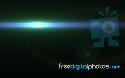 Abstract Vertical Lens Flare Light Over Black Background Stock Image