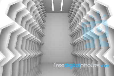 Abstract White Wall Stock Image