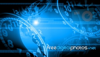 Abstract World Technology Background Stock Image