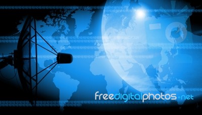 Abstract World Technology Background Stock Image