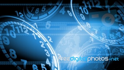 Abstract World Technology Background Stock Image