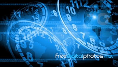 Abstract World Technology Background Stock Image