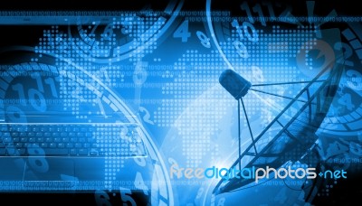 Abstract World Technology Background Stock Image