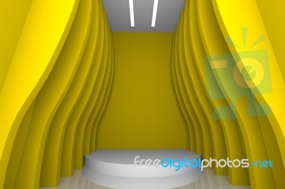 Abstract Yellow Wall Stock Image