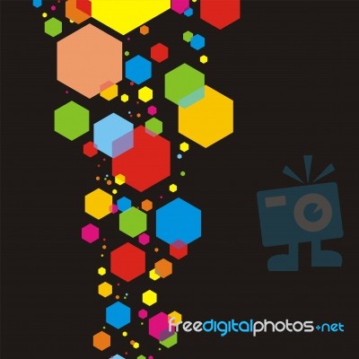 Abstraction Hexagon Background Stock Image