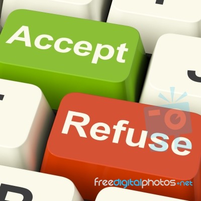 Accept And Refuse Keys Stock Image