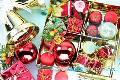 Accessory Decorations Of Christmas Or New Year Stock Photo