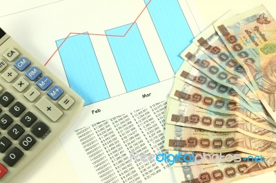 Accounting Desktop Stock Photo