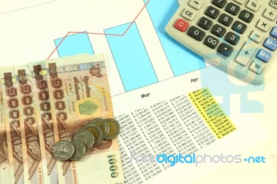 Accounting Desktop Stock Photo