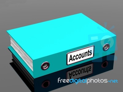 Accounts File Stock Image