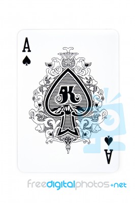 Ace Of Spades Stock Photo