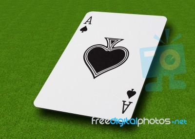 Ace Playing Card Stock Photo