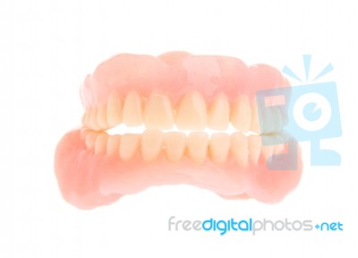 Acrylic Denture Stock Photo