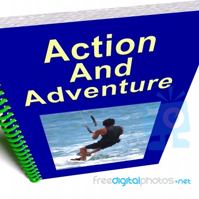 Action And Adventure Book Stock Image