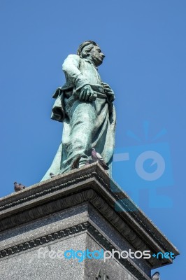 Adam Mickiewicz Monument In Krakow Stock Photo