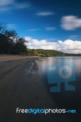 Adams Beach On Stradbroke Island, Queensland Stock Photo