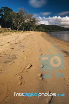 Adams Beach On Stradbroke Island, Queensland Stock Photo