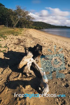 Adams Beach On Stradbroke Island, Queensland Stock Photo