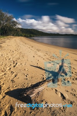 Adams Beach On Stradbroke Island, Queensland Stock Photo