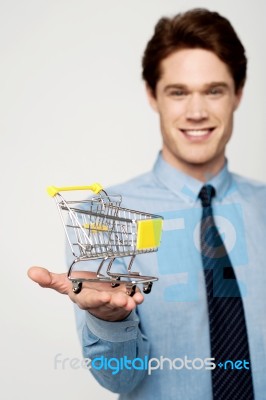 Add To Cart, E-commerce Concept Stock Photo