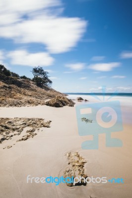 Adder Rock Beach On Stradbroke Island, Queensland Stock Photo