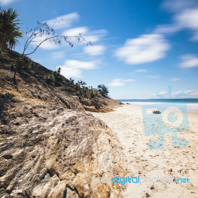 Adder Rock Beach On Stradbroke Island, Queensland Stock Photo