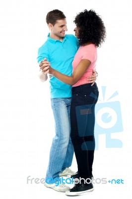 Adorable Dancing Couple Stock Photo