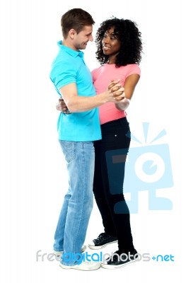 Adorable Dancing Couple Stock Photo