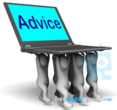 Advice Character Laptop Means Guidance Recommended Or Suggested
… Stock Image