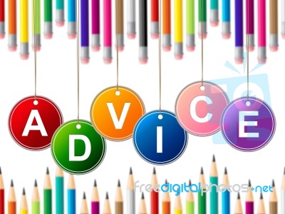 Advisor Advice Indicates Tips Info And Instructions Stock Image