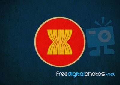 Aec Flag Drawing ,grunge And Retro Flag Series Stock Image