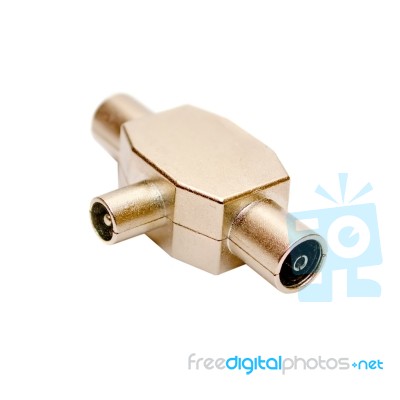 Aerial antenna Splitter Stock Photo