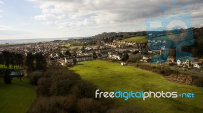 Aerial Landscape Stock Photo