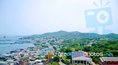 Aerial View Of Sichang Island ,chonburi ,thailand Stock Photo