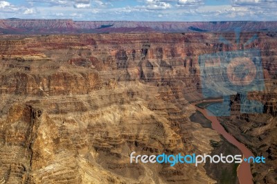 Aerial View Of The Grand Canyon Stock Photo