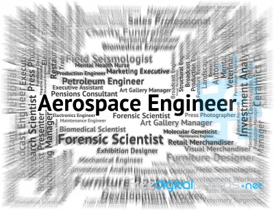 Aerospace Engineer Means Recruitment Jobs And Astrionics Stock Image