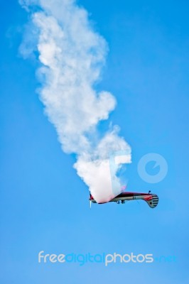 Aerostars Yak 50 Aerial Display At Biggin Hill Airshow Stock Photo