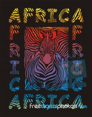 Africa - Abstract Background Texture Zebras Stock Image