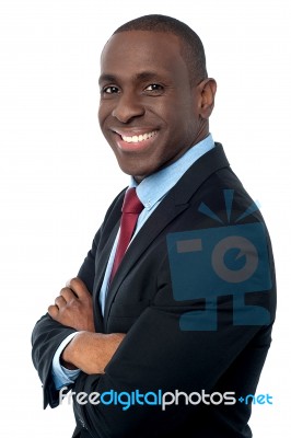 African Businessman Looking At Camera Stock Photo