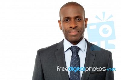 African Entrepreneur On White Stock Photo