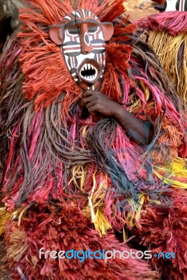 African Mask Stock Photo