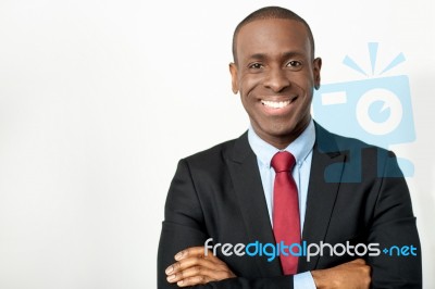 African Middle Aged Business Executive Stock Photo