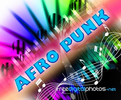 Afro Punk Shows Alternative Music And Harmonies Stock Image