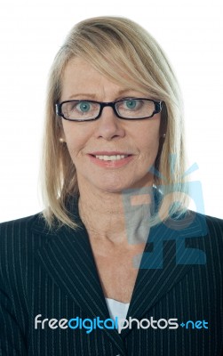 Aged Business Woman Stock Photo