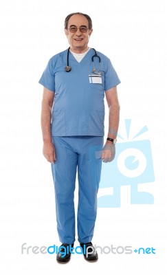 Aged Medical Professional Stock Photo