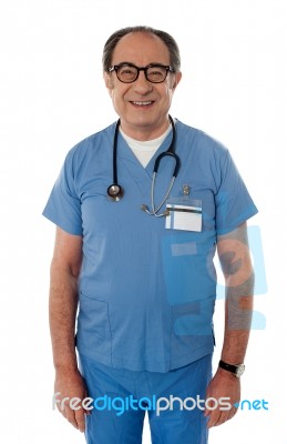 Aged Medical Professional Stock Photo