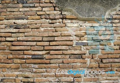 Aged Street Wall Background Stock Photo