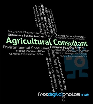 Agricultural Consultant Means Counsellor Consultation And Guide Stock Image