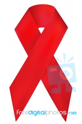 AIDS Awareness Ribbon Stock Image